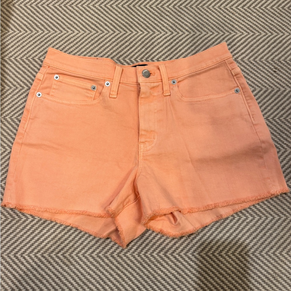 J. Crew Coral Jean Shorts